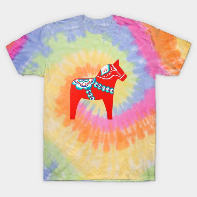 Tie Dye Dala Horse T-Shirt by reesea